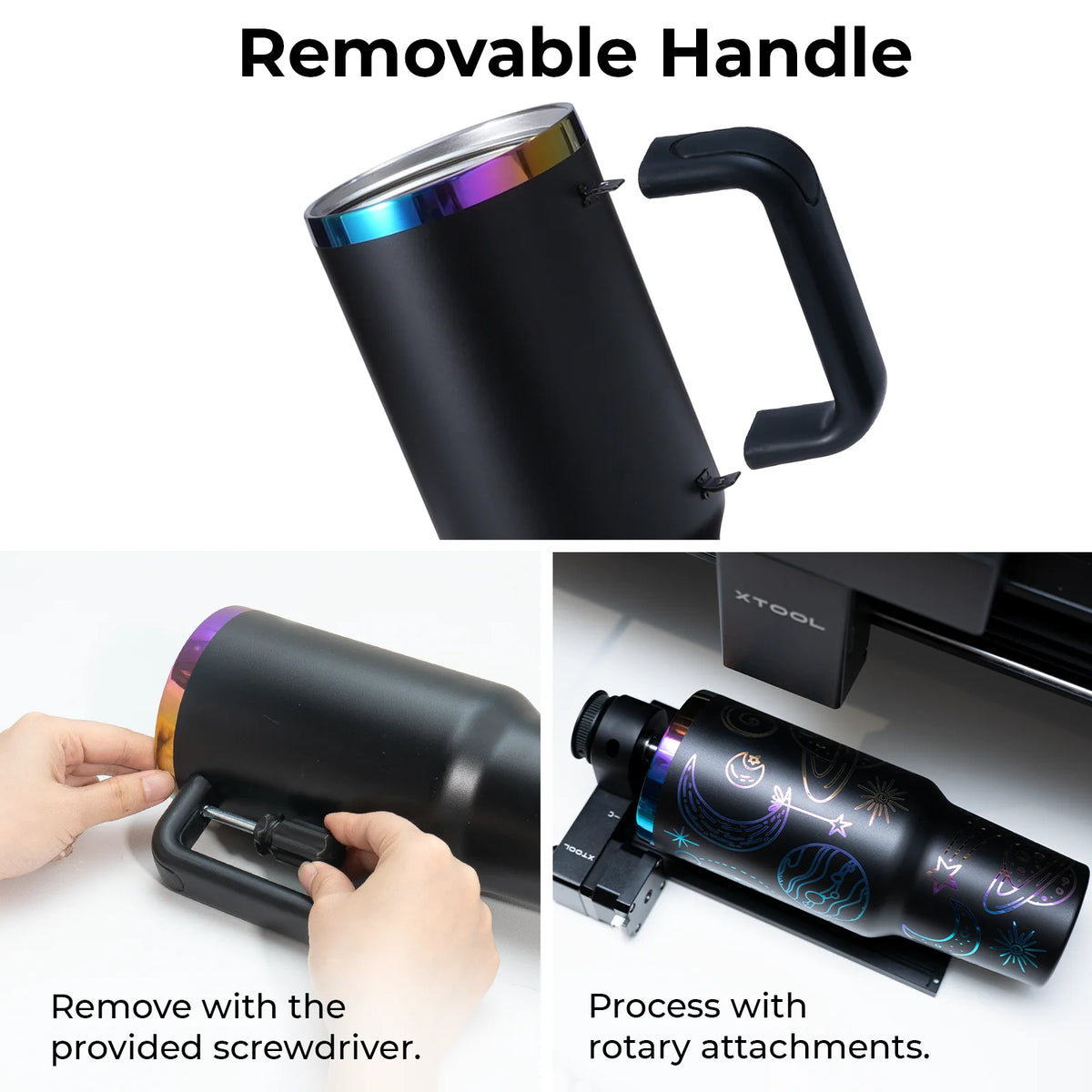 40oz Silver Ring Adventure Travel Tumbler